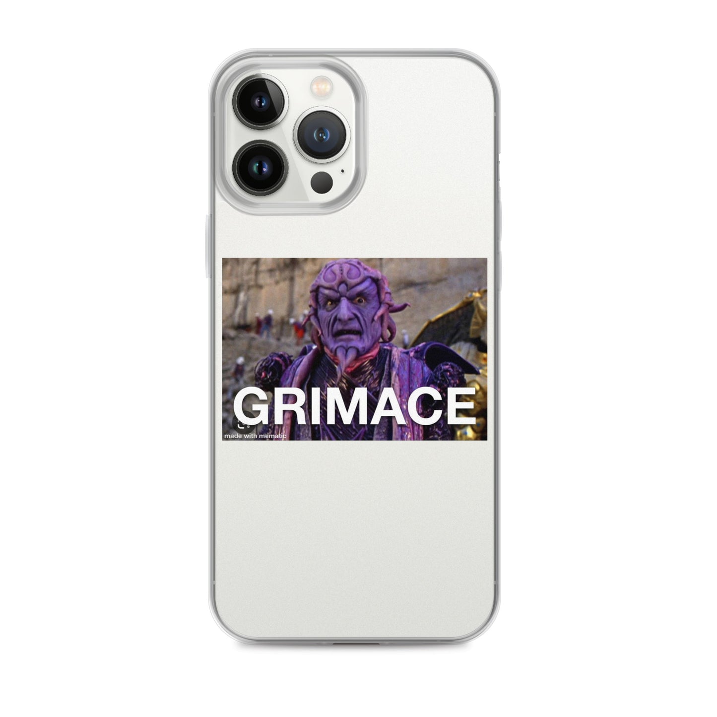 Grimace Clear Case for iPhone®