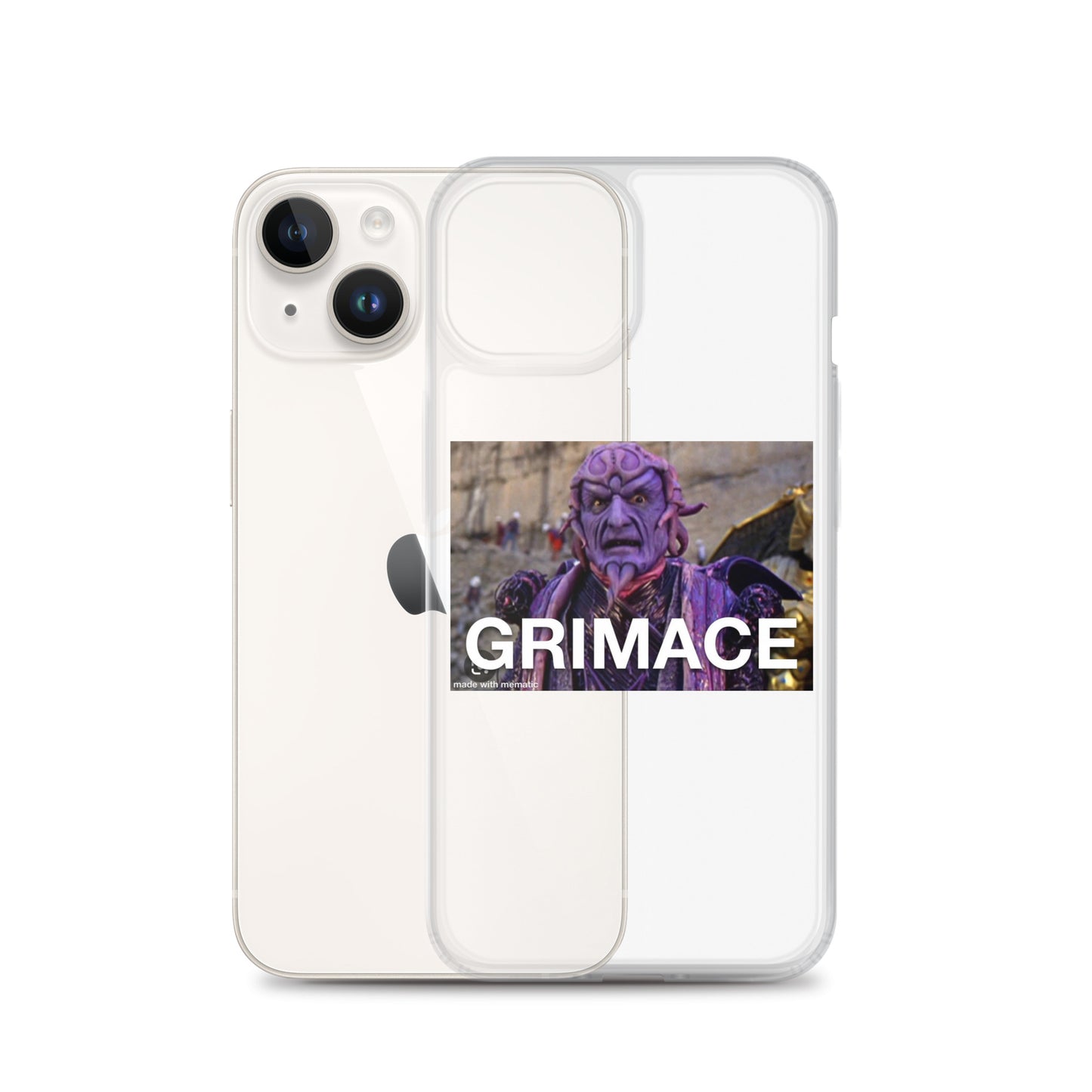 Grimace Clear Case for iPhone®