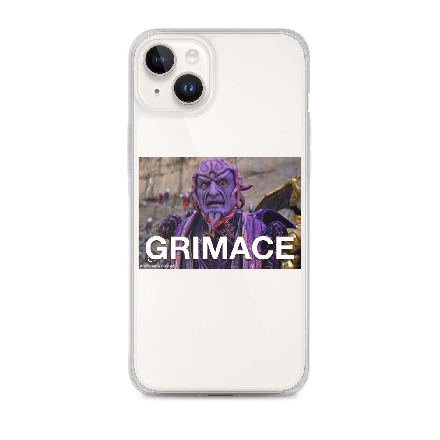 Grimace Clear Case for iPhone®