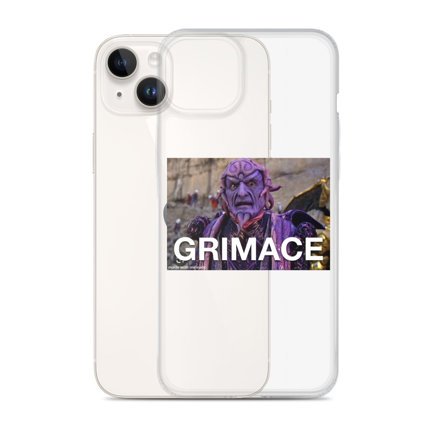 Grimace Clear Case for iPhone®