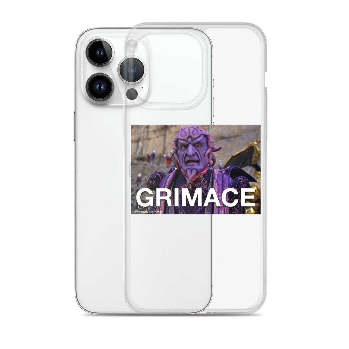 Grimace Clear Case for iPhone®