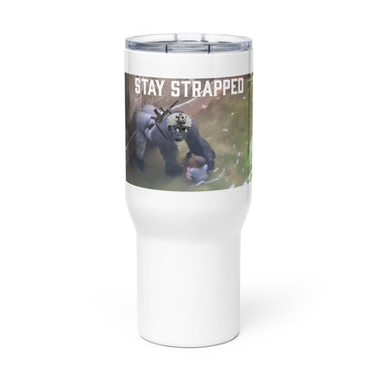 Strapped Harambe Travel Mug