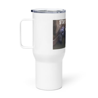 Strapped Harambe Travel Mug