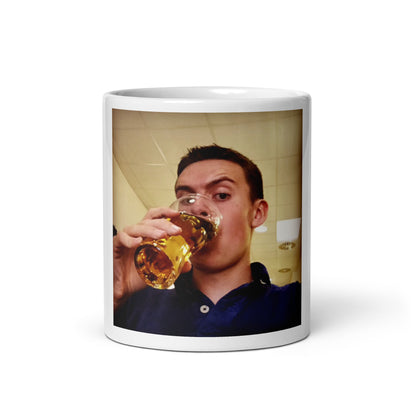 Devin's face, on a mug, as promised.