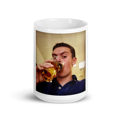 Devin's face, on a mug, as promised.