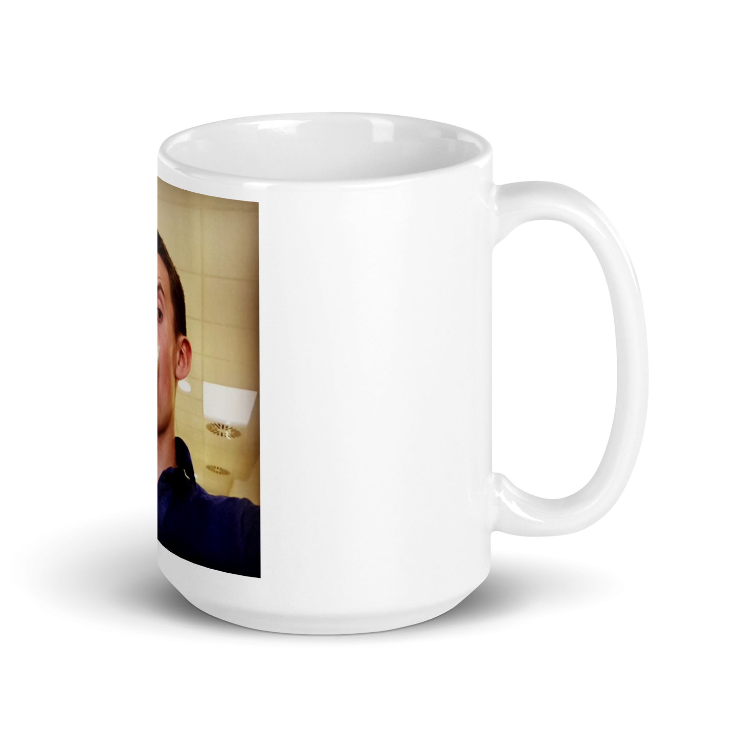 Devin's face, on a mug, as promised.