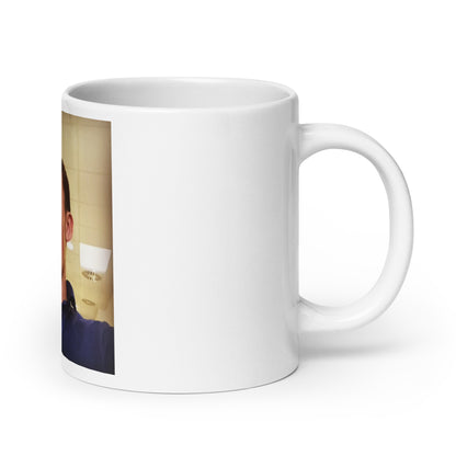 Devin's face, on a mug, as promised.